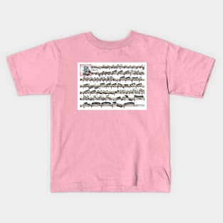 Passacaglia music manuscript Kids T-Shirt